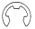 E-Type Retaining Rings / JIS / Spring Steel